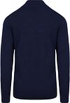 King Essentials The Michael Halv Glidelås Pull Merino Navy Product / Achterkant
