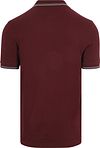 Koszulka polo Fred Perry Twin Tipped M3600 w kolorze czerwonym 08B Product / Achterkant