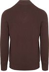 Lyle & Scott Halvzip Tröja i Merinoull Espresso Product / Achterkant