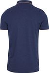 NZA Polo Henley Piqué Navy Sky Product / Achterkant