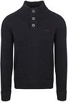 NZA Genser Mocker Conor Melange Icon Navy 25HN475-2608