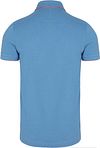 NZA Polo Henley Piqué Bleu Sailing  Product / Achterkant