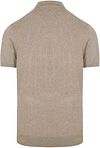 Profuomo Knitted Poloshirt Beige Product / Achterkant