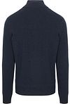 R2 Pullover Halfzip Weave Structure Navy Product / Achterkant