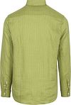 Scotch and Soda Camicia Lino Righe Groen Product / Achterkant