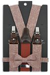 Sir Redman Suspenders Combi Pack Sposo Stiloso Burgundy Verpakking