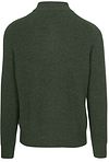 Steppin' Out sweter half zip z jagnięcej wełny w kolorze oliwkowym Product / Achterkant