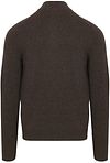 Steppin' Out Half Zip Pullover Merinould Brun Product / Achterkant