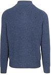 Steppin' Out Half Zip Trui Lamswol Mid Blauw Product / Achterkant