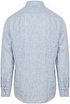 Suitable Hemd Leinen Streifen Hellblau Product / Achterkant
