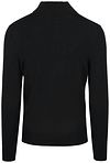 Suitable Maglione in merino con mezza zip nero Product / Achterkant