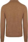 Suitable Cardigan Shirt Merino Camel Product / Achterkant