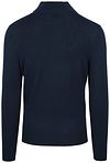 Suitable Sweter z wełny merino z półgolfem i zamkiem 1/2 Navy Product / Achterkant