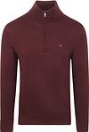 Tommy Hilfiger Halvglidelås Genser Essential Bordeaux MW0MW37331-XIH