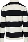 Steppin' Out Rugby Polo Streep Navy Wit Product / Achterkant