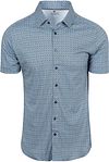 Desoto Short Sleeve Overhemd Print Aqua Blauw 92732-3-616 kopen | Suitable