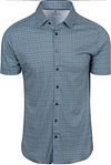 Desoto Short Sleeve Shirt Print Aqua Blue 92732-3-616 order online | Suitable