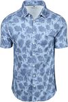 Desoto Short Sleeve Shirt Print Bleached Denim order online | 92832-3-504 | Suitable Finland
