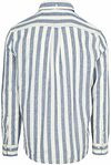 Gant Cotton Linen Overhemd Streep Blauw Product / Achterkant