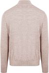 Gør dig klar til at opleve King Essentials’ Michael half-zip pullover i greige merino Product / Achterkant