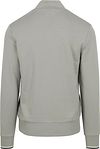 Fred Perry Half Zip Trui Limestone Grijs Product / Achterkant