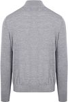 King Essentials The Michael Half Zip Pull Merino Gris Product / Achterkant
