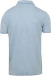 KnowledgeCotton Apparel Polo Shirt Linen Light Blue Product / Achterkant