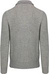 Marc O'Polo Halfzip Rib Grey Product / Achterkant