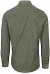 NZA Shirt James Twill Melange Olijfgroen Product / Achterkant