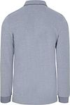 NZA Longsleeve Polo Hamton Piqué Blauw Product / Achterkant