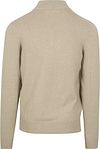 NZA Pull Christopher Demi-Zip Sand Mélanger Product / Achterkant