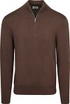 Profuomo Half Zip Pullover Luxury Basic Bruin PPXJ10008B-H kopen | Suitable