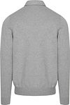Profuomo Longsleeve Poloshirt Luxury Basic Grijs Product / Achterkant