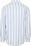 Camisa de mezcla de lino a rayas en azul claro Scotch and Soda Product / Achterkant