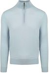 Suitable Merino Half Zip Sweater Light Blue order online | PU-MRI-HZ-24 211814 Light Blue | Suitable Norway
