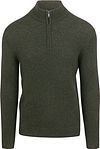 Superdry Essential Half Zip Ullmix Pullover Mörkgrön M6110640A-6AQ
