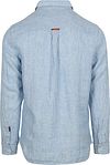 Superdry Skjorta i linne Vacation Azure Blue Stripe Product / Achterkant
