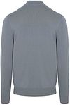 Sweter Profuomo Luxury Basic Half Zip w kolorze niebieskim Product / Achterkant