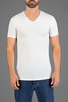 Garage Stretch Basic Dark Blue V-Neck Model / Voorkant