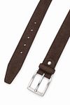 Suitable Belt Suede Leather Brown
