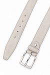 Suitable Belt Suede Leather Ecru
