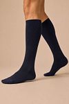 Falke Airport Kniekous Navy Model / Voorkant