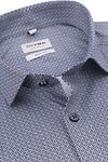 OLYMP Level 5 Hemd Druck Blau Product / Achterkant