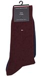 Tommy Hilfiger Classic 2-pack Strumpor Navy Bordeaux Product