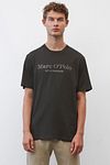 T-Shirt Marc O'Polo con logo antracite Model / Voorkant
