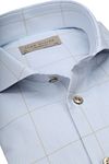 John Miller Shirt Check Light Blue Product / Detail