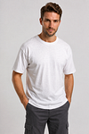 Alan Red Venice T-Shirt Heavy Jersey Weiß Model / Voorkant