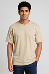 Alan Red Venice T-Shirt Heavy Jersey Off-White Model / Voorkant