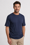Alan Red Venice T-Shirt Heavy Jersey Navy Model / Voorkant
