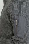 Trui half zip Suitable Mou antracite Model / Detail